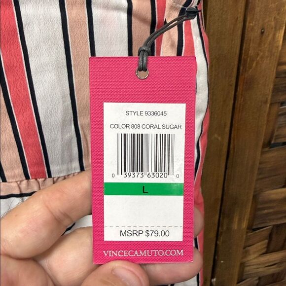 Vince Camuto Womens Sleeveless Striped Tank Top NWT - Picture 3 of 5